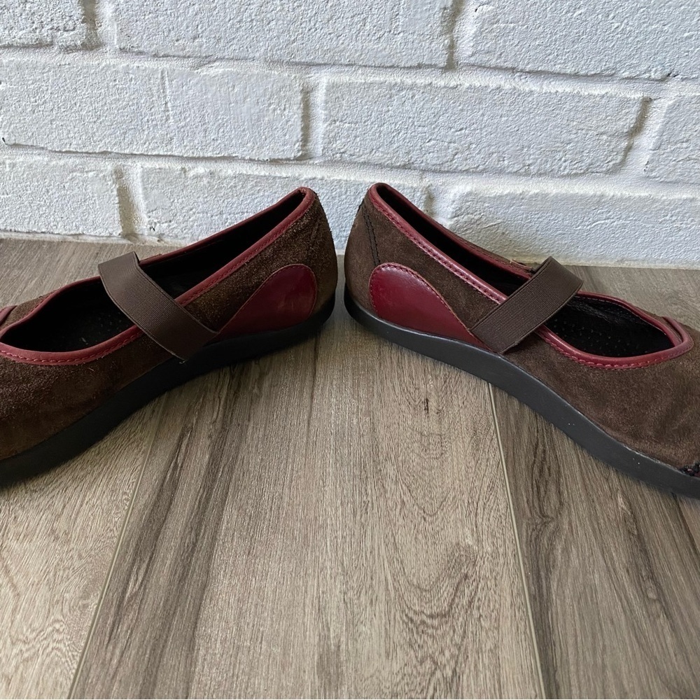 Earth Kalso Allure Comfort Maryjane Flats Shoes Brown Red Women’s Size 9.5 - Picture 3 of 10